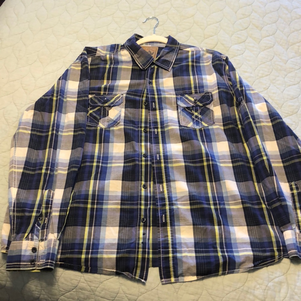 Red camal long sleeve casual shirt two XL size